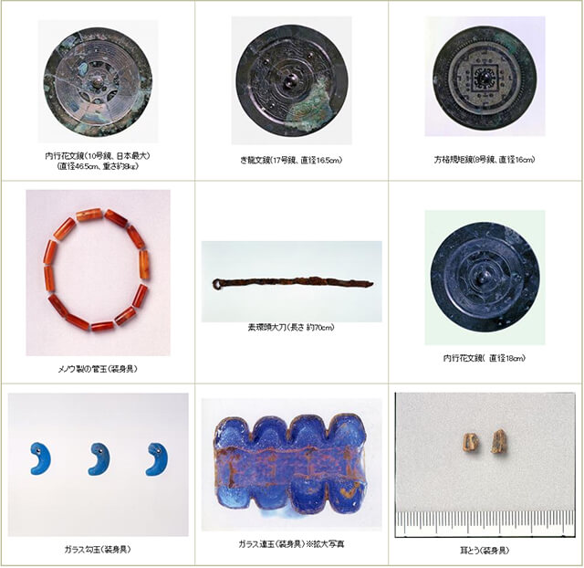 <国宝> 福岡県平原方形周溝墓出土品